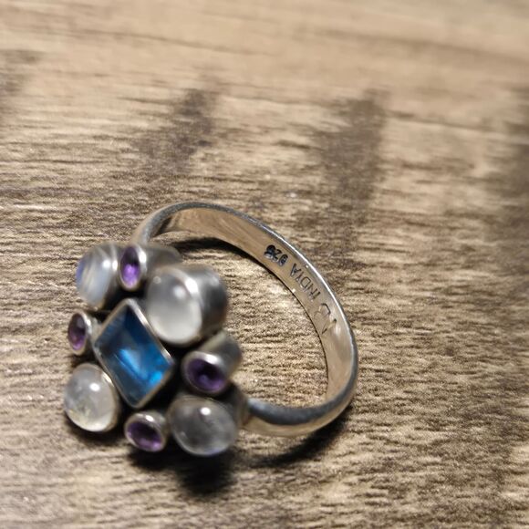 Nicky Butler Cocktail vintage sterling silver ring sz 11 - Picture 4 of 6